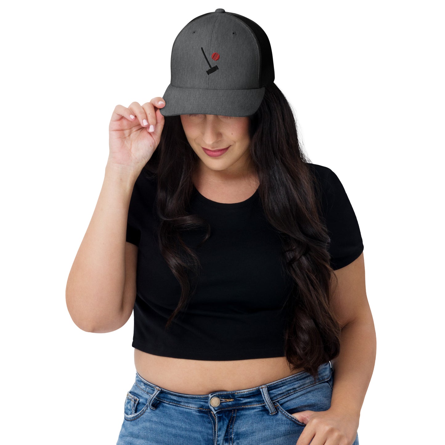 Heather Chandler Embroidered Trucker Cap