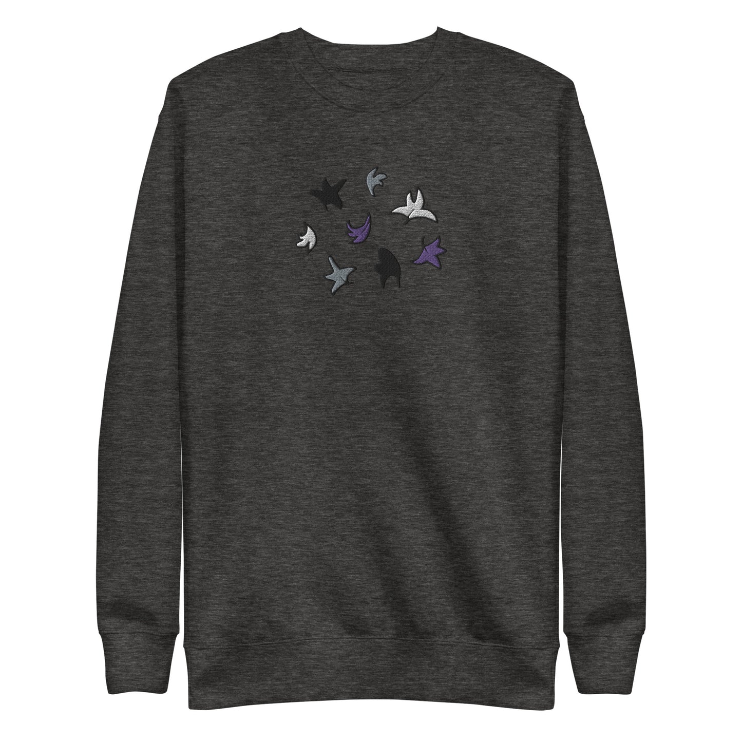 Heartstopper Leaves Asexual Embroidered Unisex Premium Sweatshirt