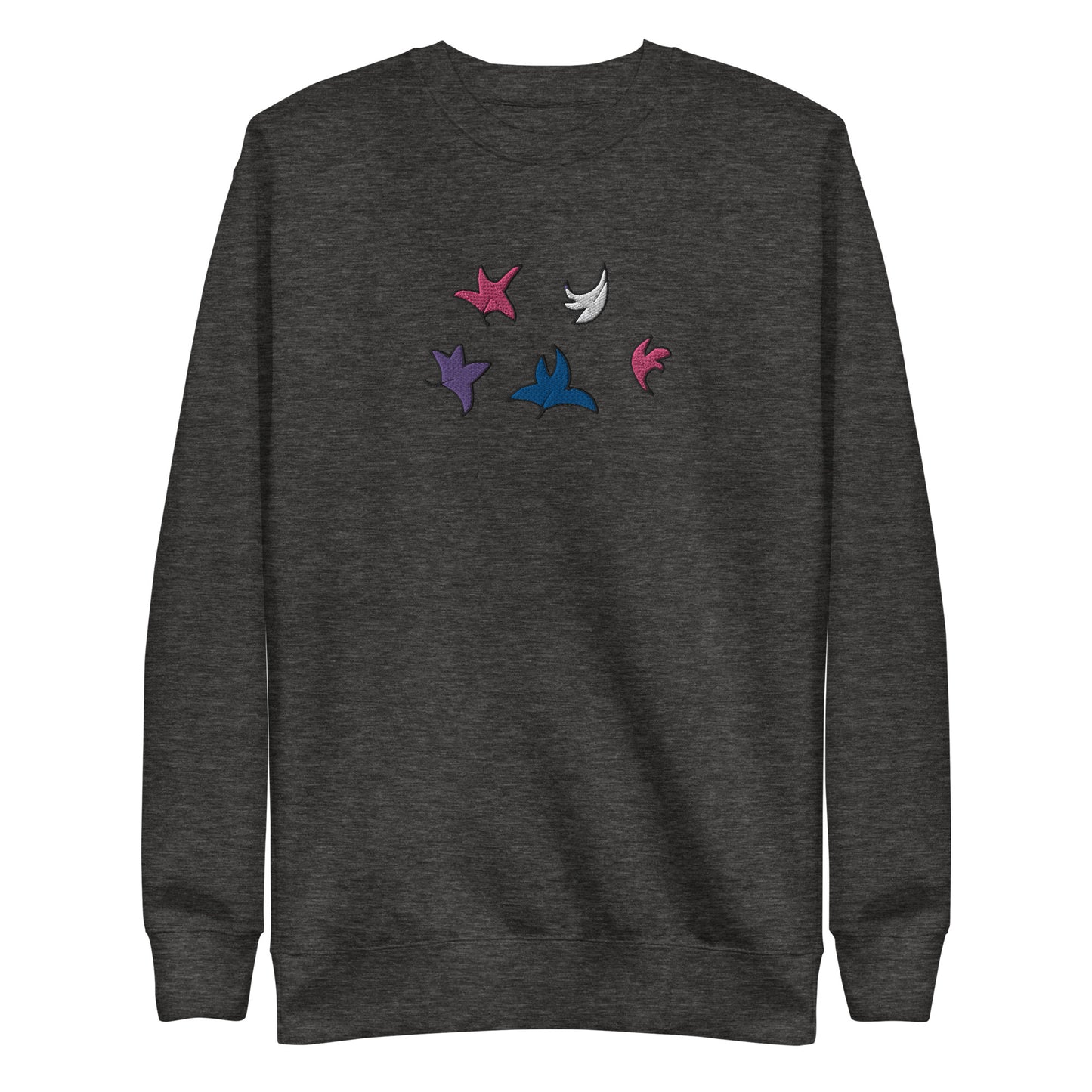 Heartstopper Leaves Genderfluid Embroidered Unisex Premium Sweatshirt
