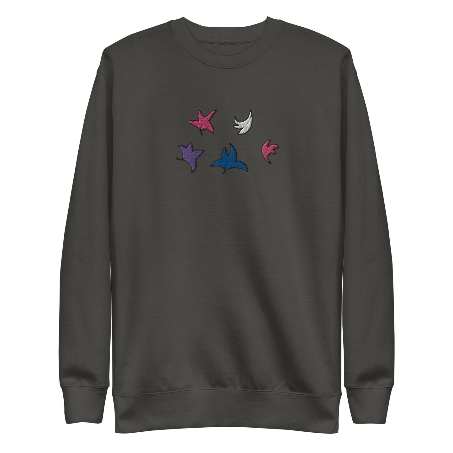 Heartstopper Leaves Genderfluid Embroidered Unisex Premium Sweatshirt