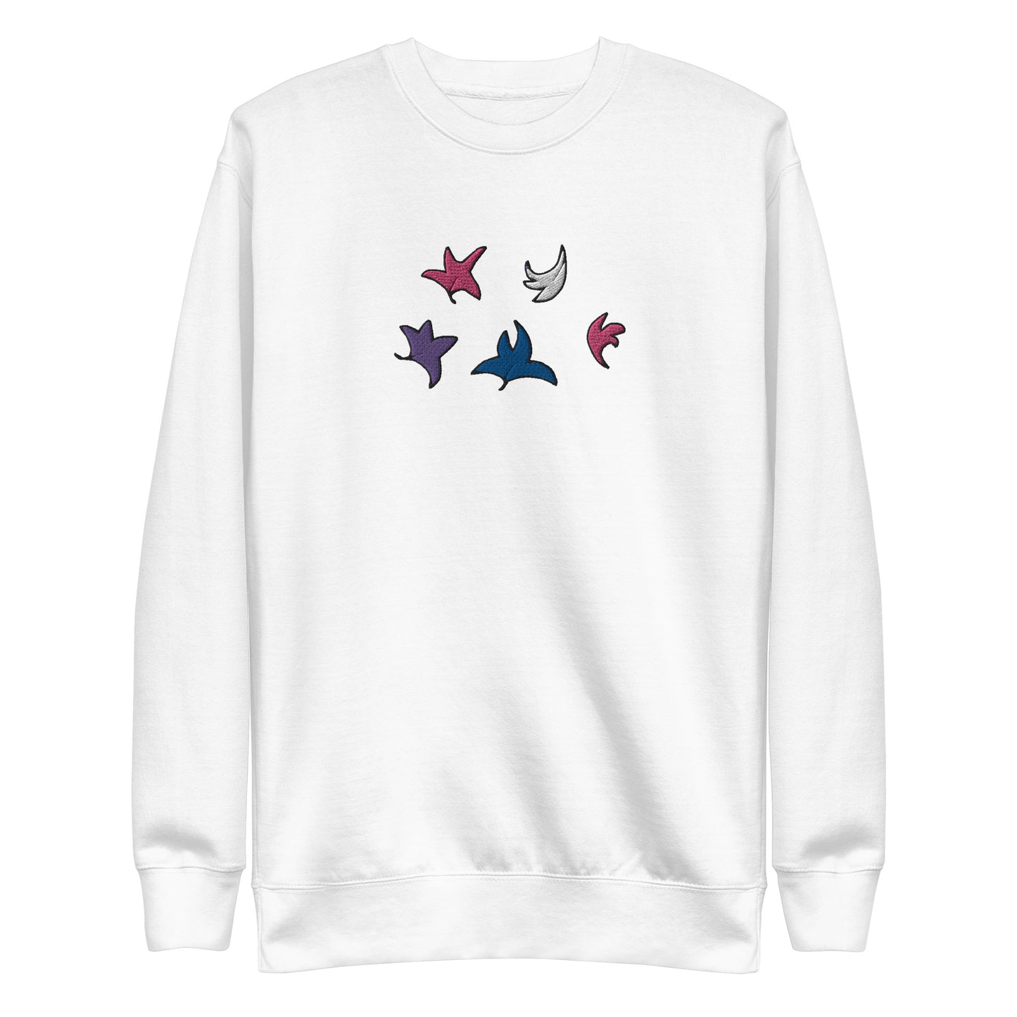 Heartstopper Leaves Genderfluid Embroidered Unisex Premium Sweatshirt