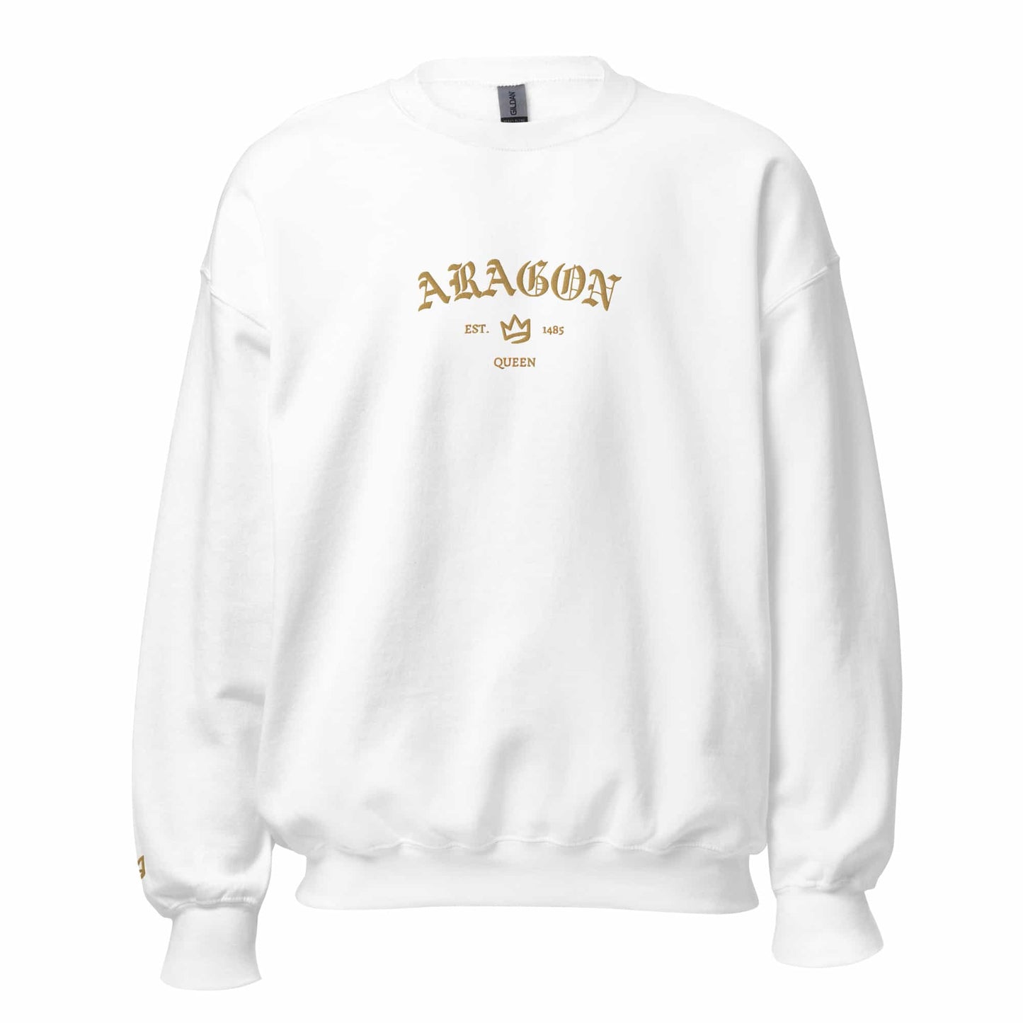 Queens Est Embroidered Sweatshirt With Sleeve Design | Six the Musical