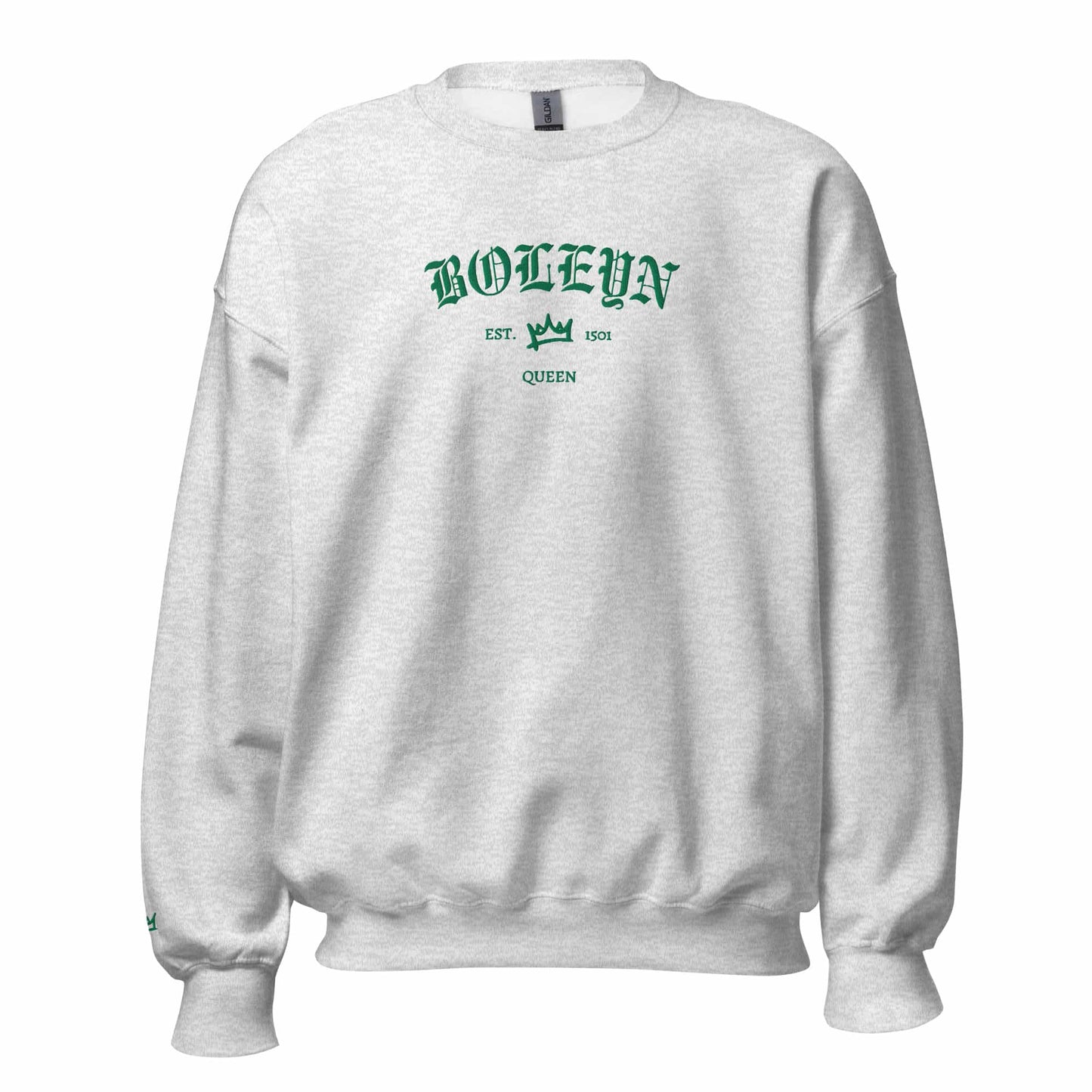Queens Est Embroidered Sweatshirt With Sleeve Design | Six the Musical