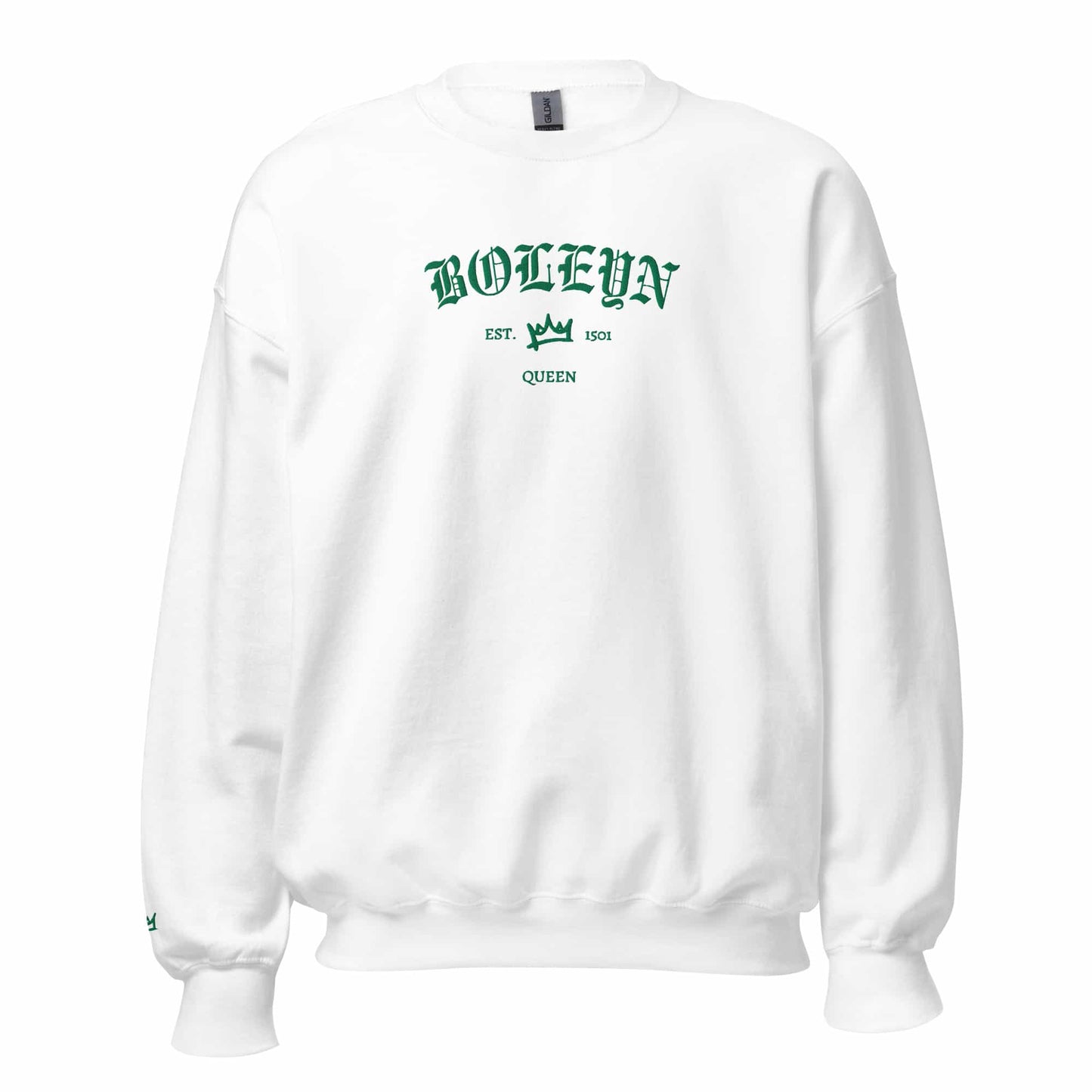 Queens Est Embroidered Sweatshirt With Sleeve Design | Six the Musical