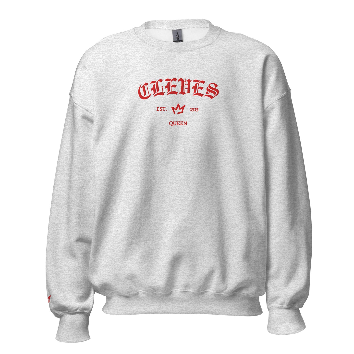 Queens Est Embroidered Sweatshirt With Sleeve Design | Six the Musical