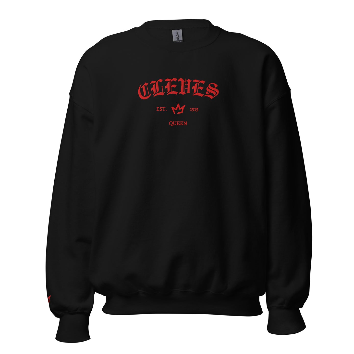 Queens Est Embroidered Sweatshirt With Sleeve Design | Six the Musical