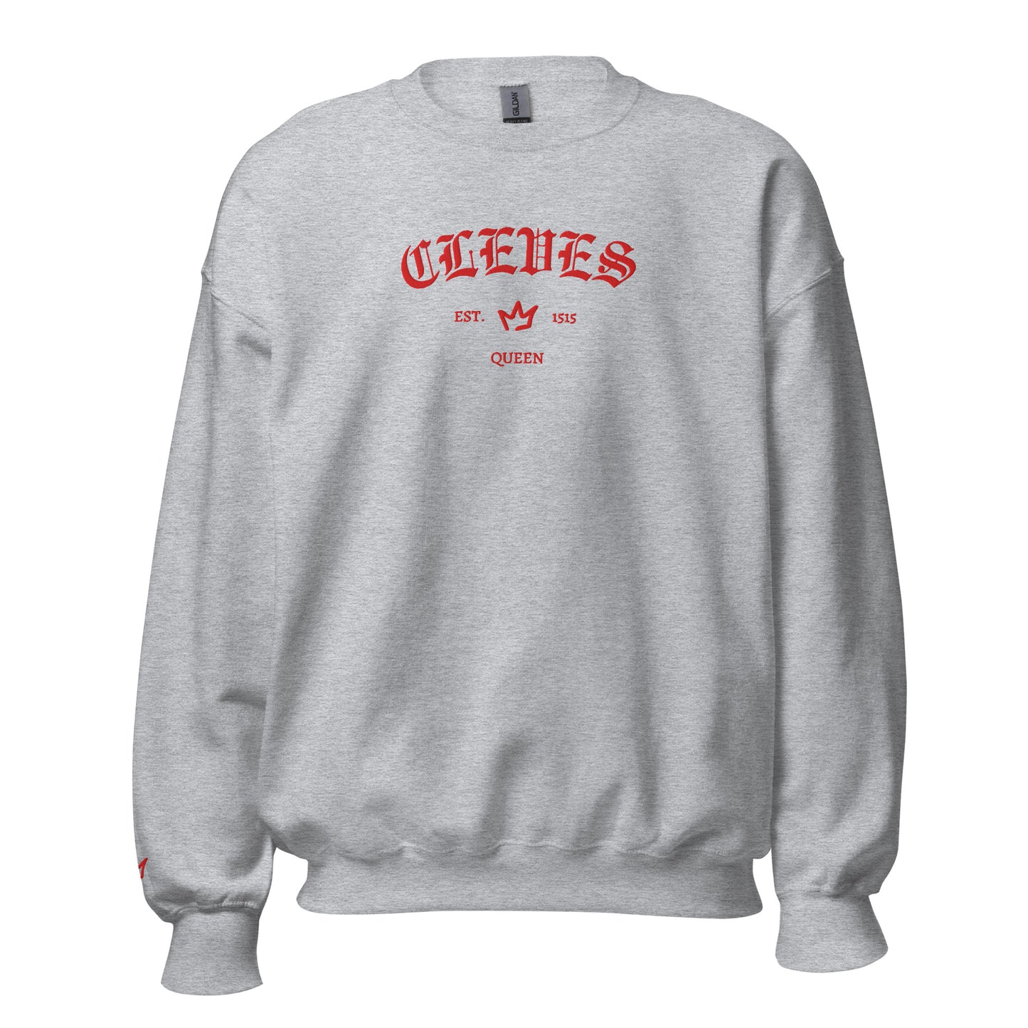 Queens Est Embroidered Sweatshirt With Sleeve Design | Six the Musical