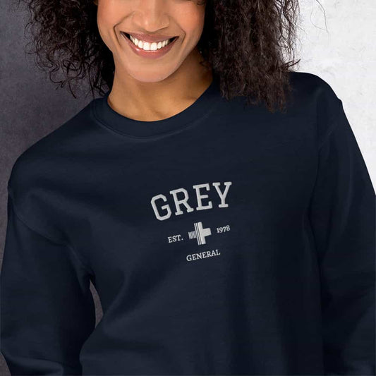 Meredith Grey Est Embroidered Unisex Sweatshirt