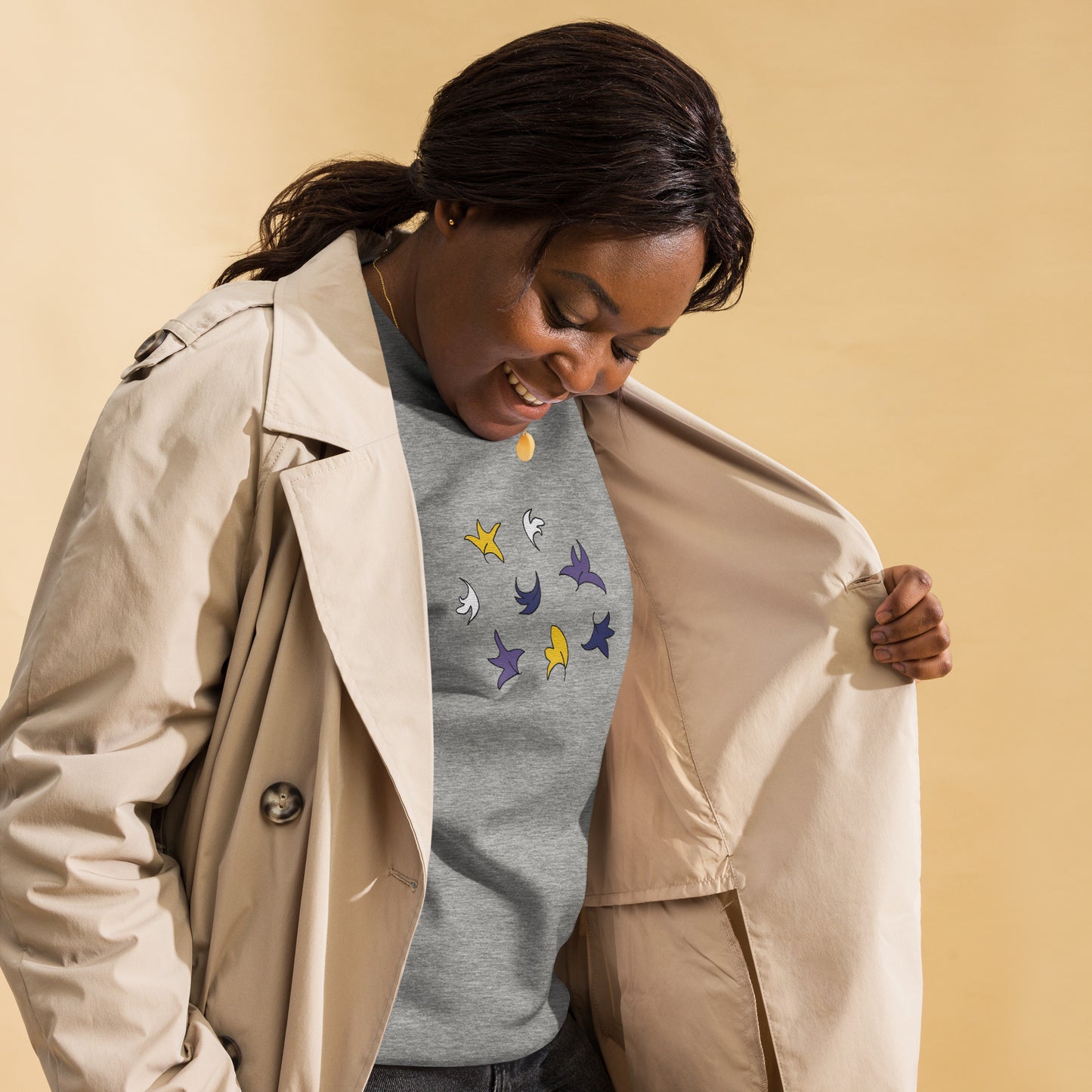 Heartstopper Leaves Non-binary Embroidered  Premium Sweatshirt