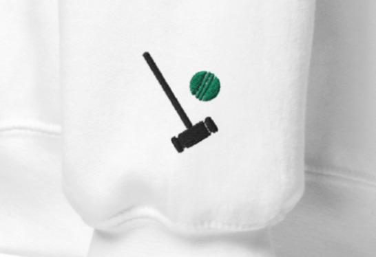 Heather Duke Est Embroidered Unisex Sweatshirt With Sleeve Design