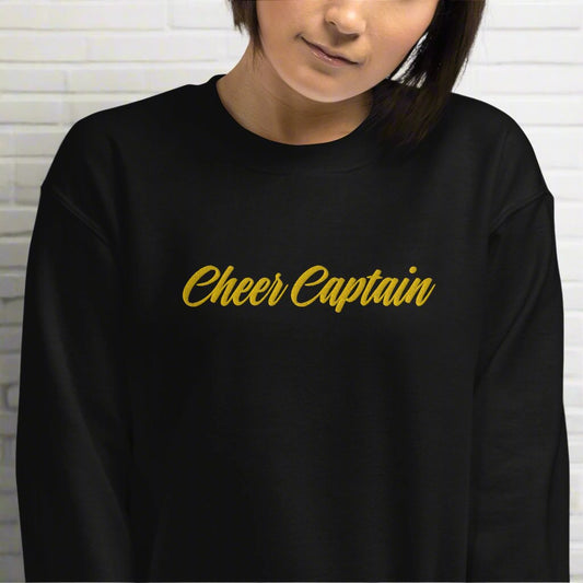 Heather McNamara Cheer Captain Embroidered Unisex Sweatshirt With Sleeve