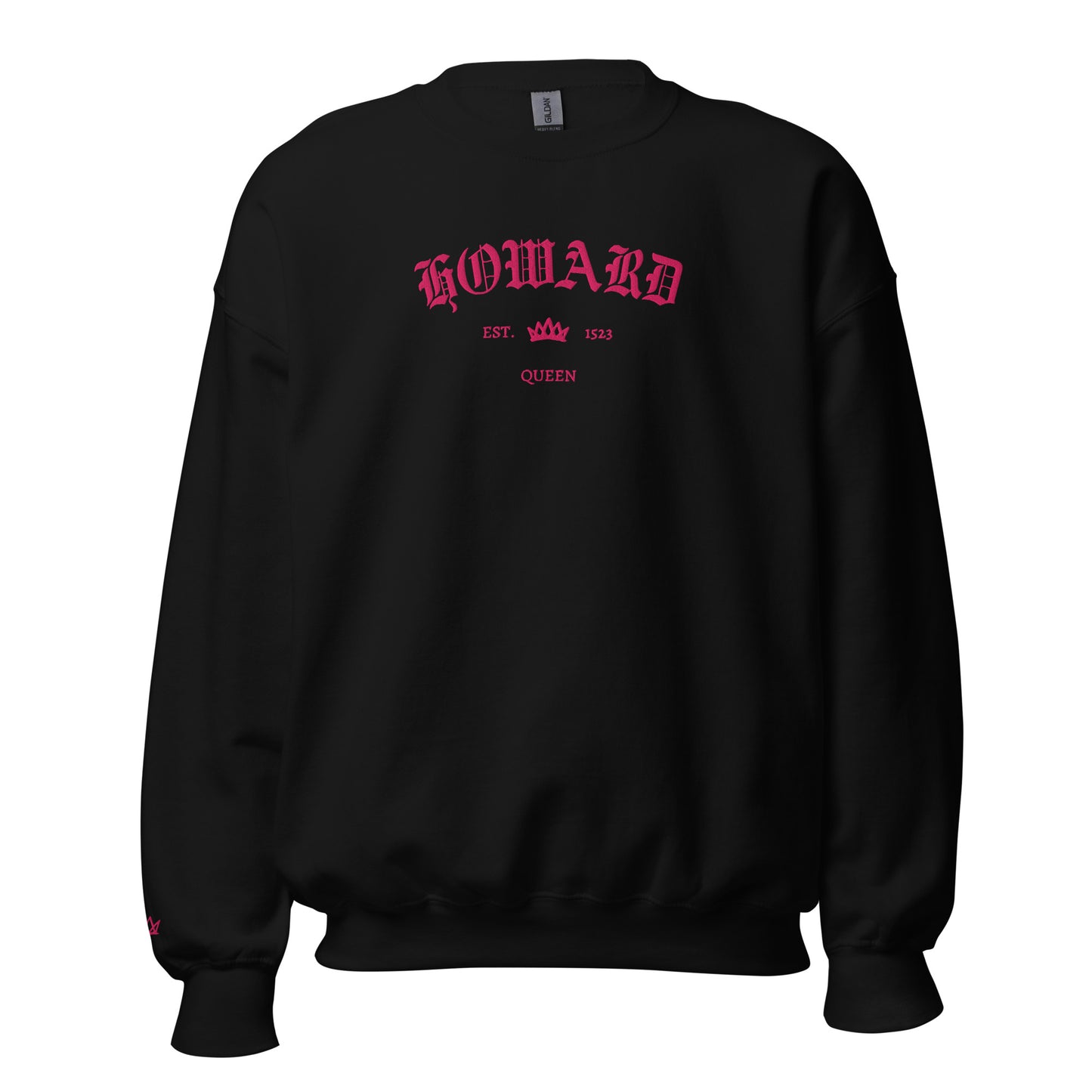 Queens Est Embroidered Sweatshirt With Sleeve Design | Six the Musical