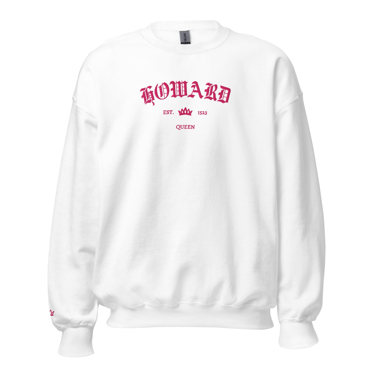 Queens Est Embroidered Sweatshirt With Sleeve Design | Six the Musical