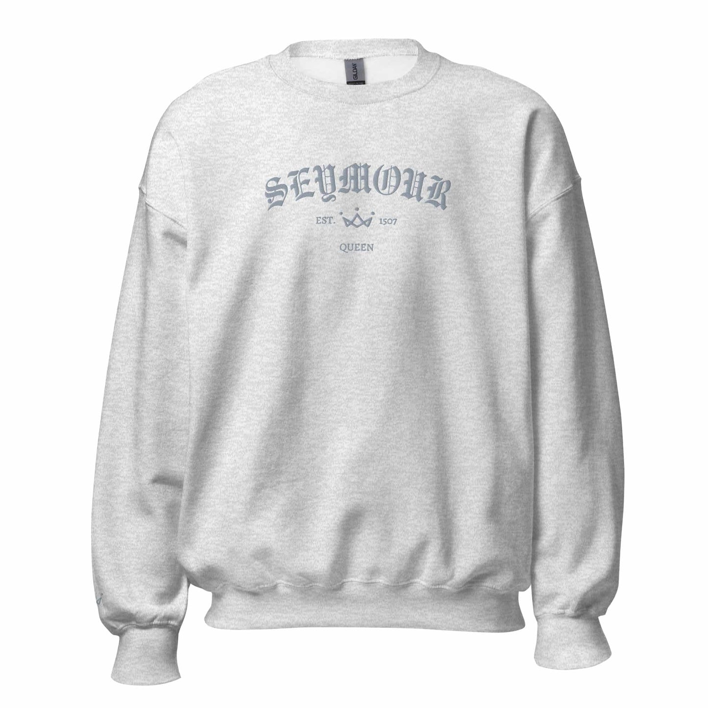 Queens Est Embroidered Sweatshirt With Sleeve Design | Six the Musical