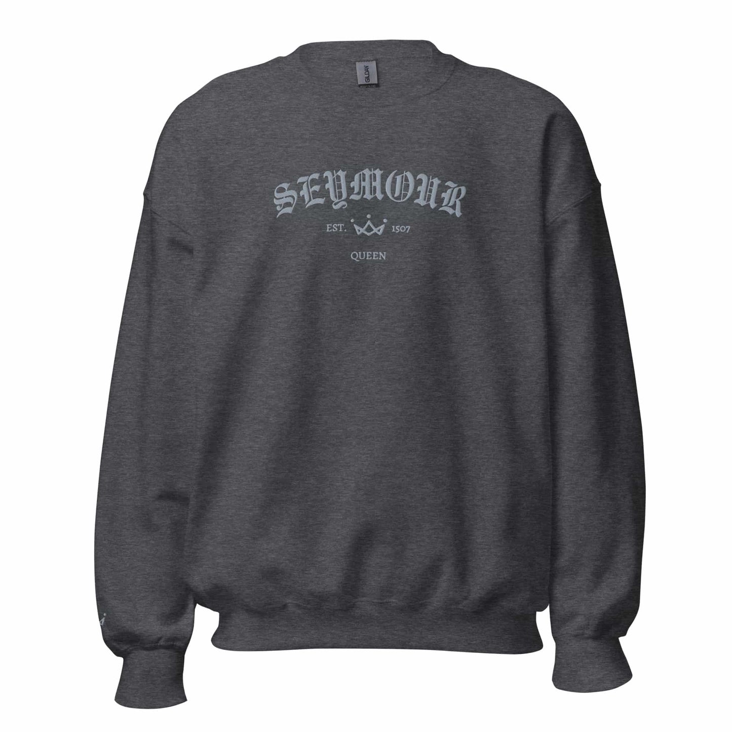 Queens Est Embroidered Sweatshirt With Sleeve Design | Six the Musical