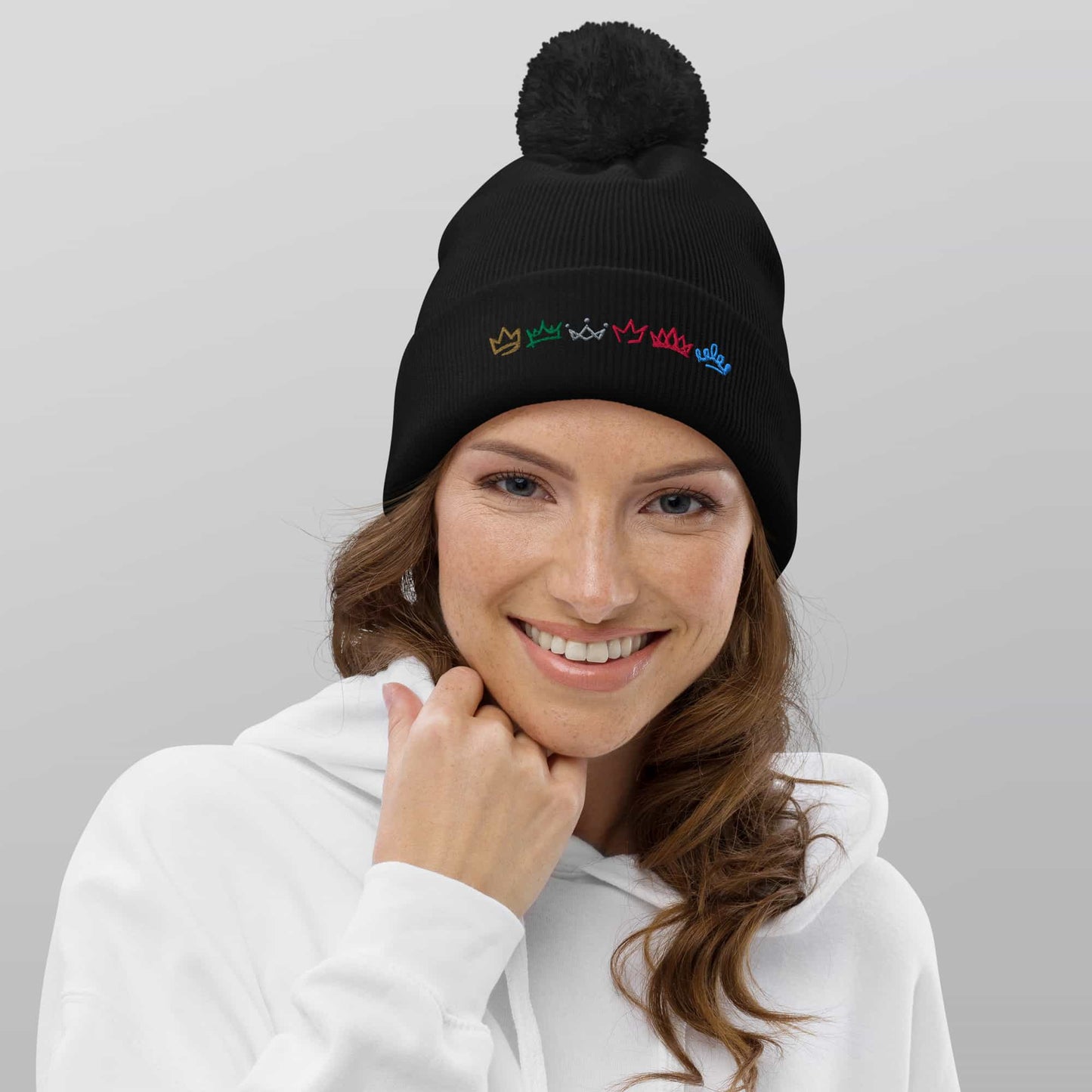 Queen Crowns Pom Pom Beanie | Six the Musical