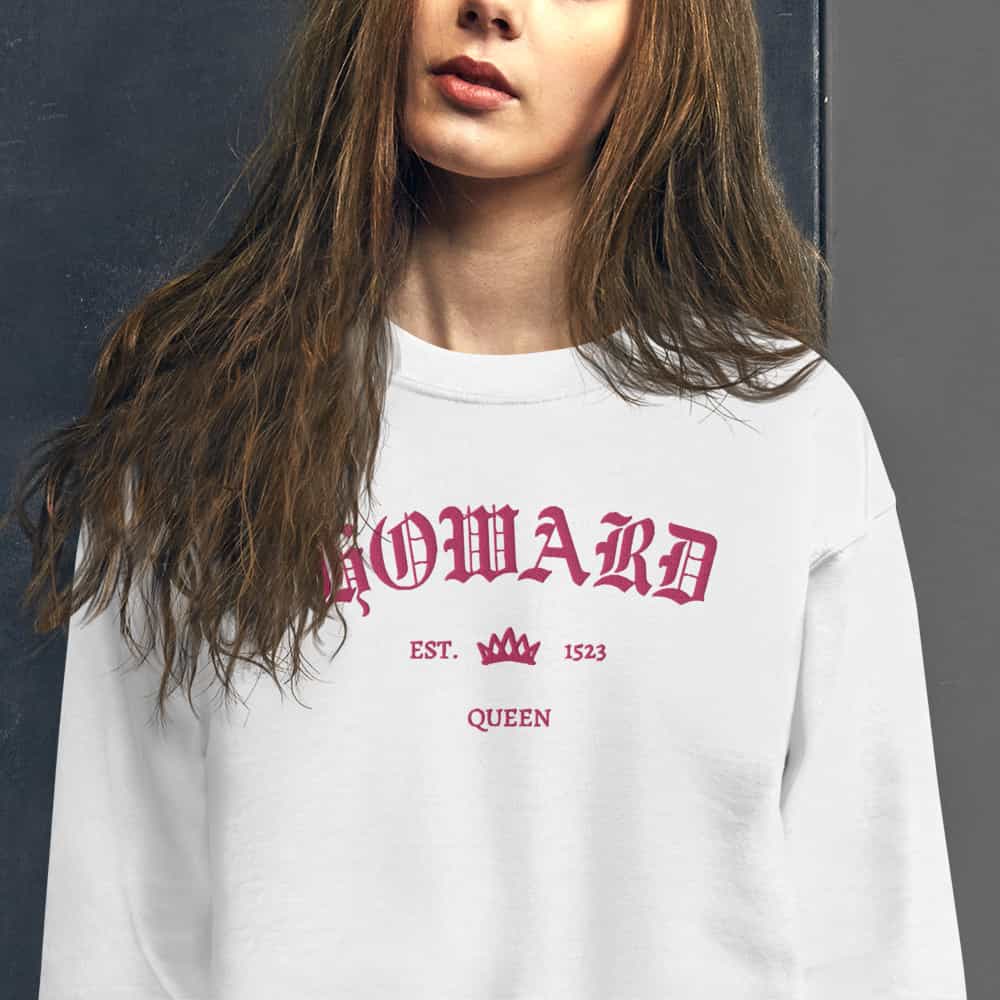 Howard Est Embroidered Unisex Sweatshirt With Sleeve Design