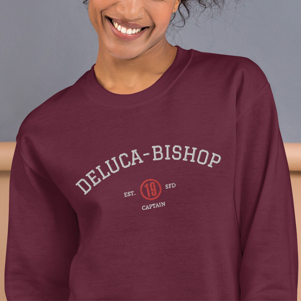 Maya DeLuca-Bishop Est Embroidered Unisex Sweatshirt