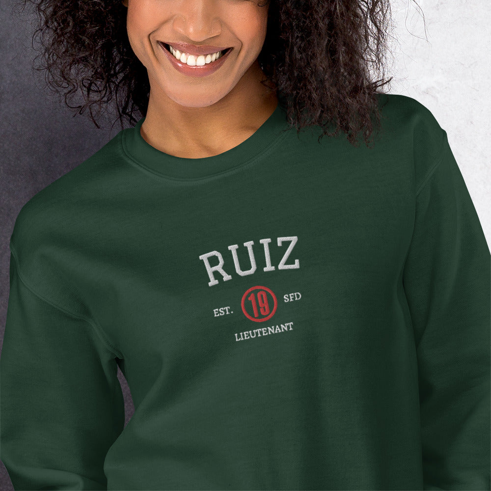 Theo Ruiz Est Embroidered Unisex Sweatshirt