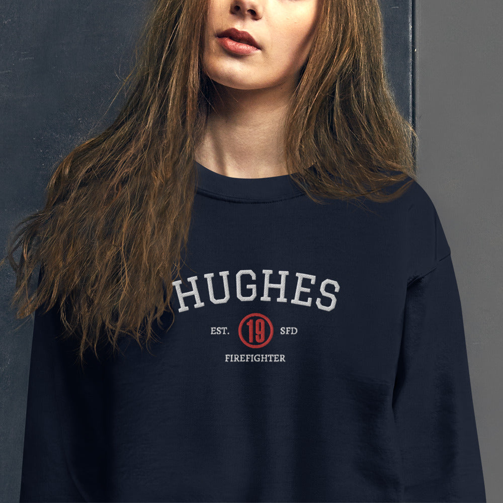 Vic Hughes Est Embroidered Unisex Sweatshirt