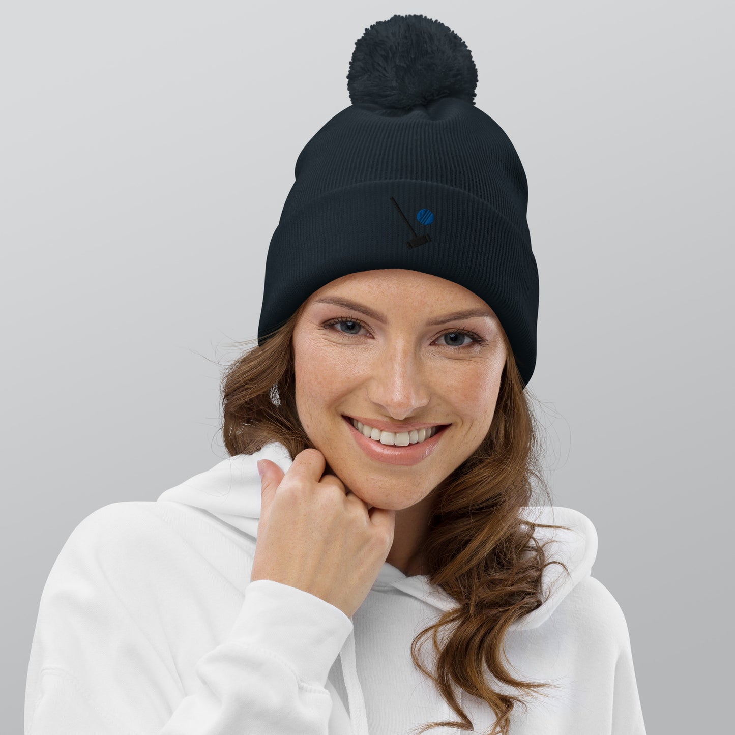 Heathers Veronica Sawyer Embroidered Pom Pom Beanie