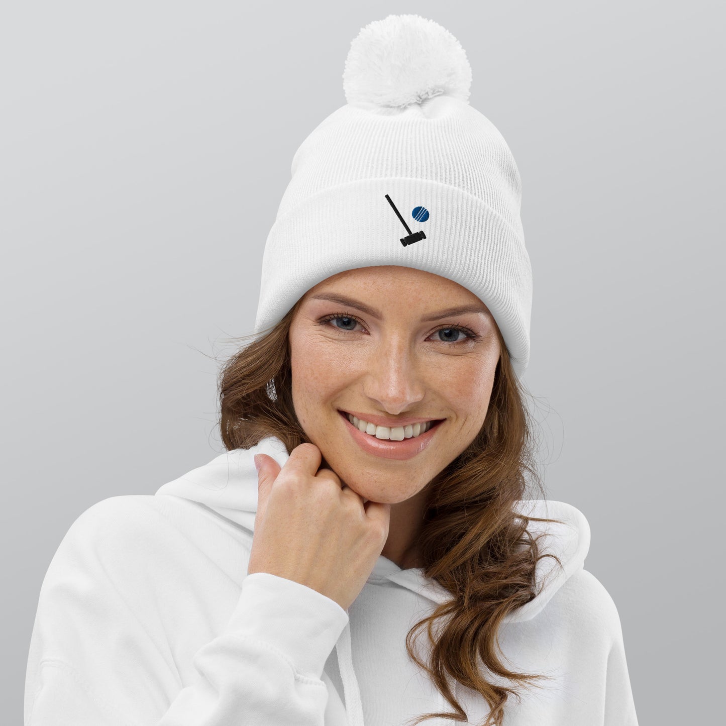 Heathers Veronica Sawyer Embroidered Pom Pom Beanie