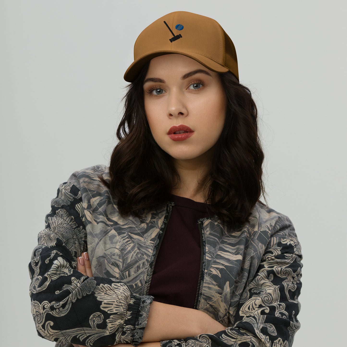 Veronica Sawyer Embroidered Trucker Cap