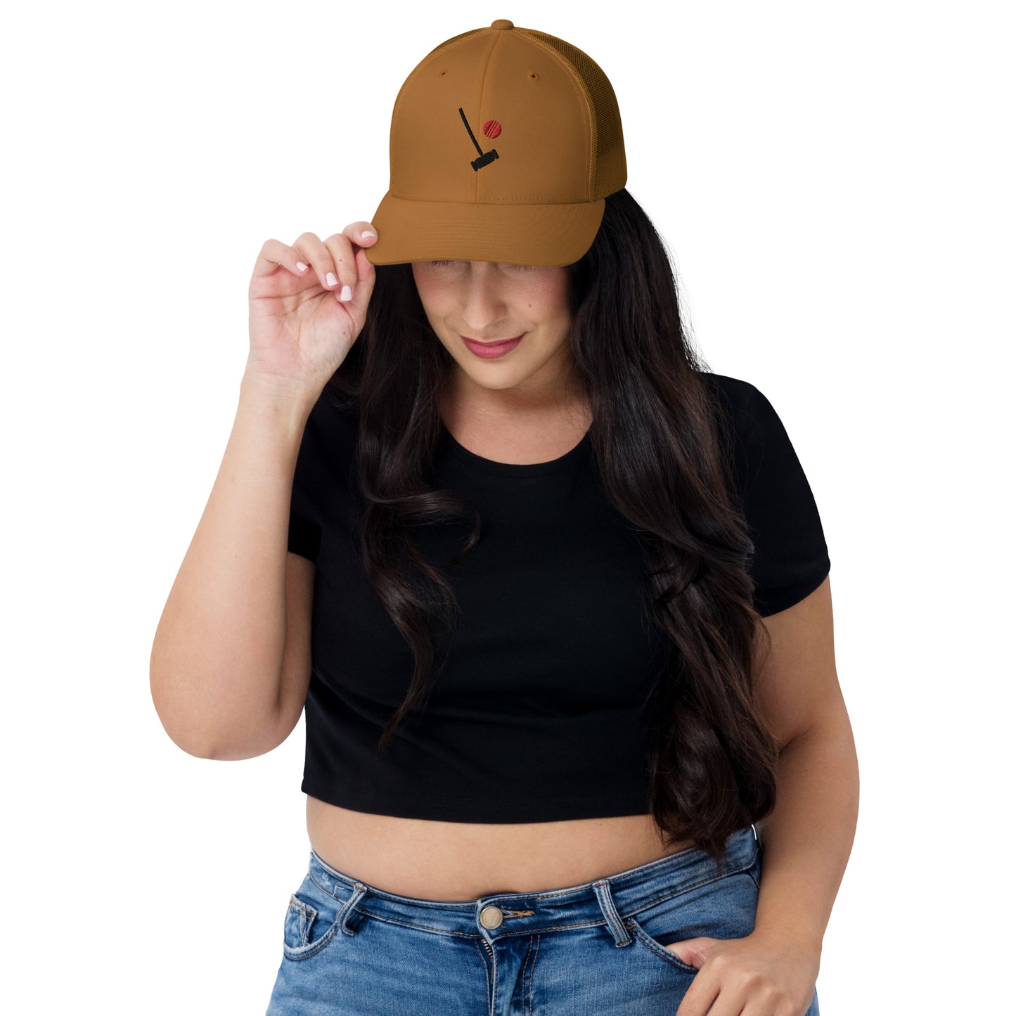 Heather Chandler Embroidered Trucker Cap