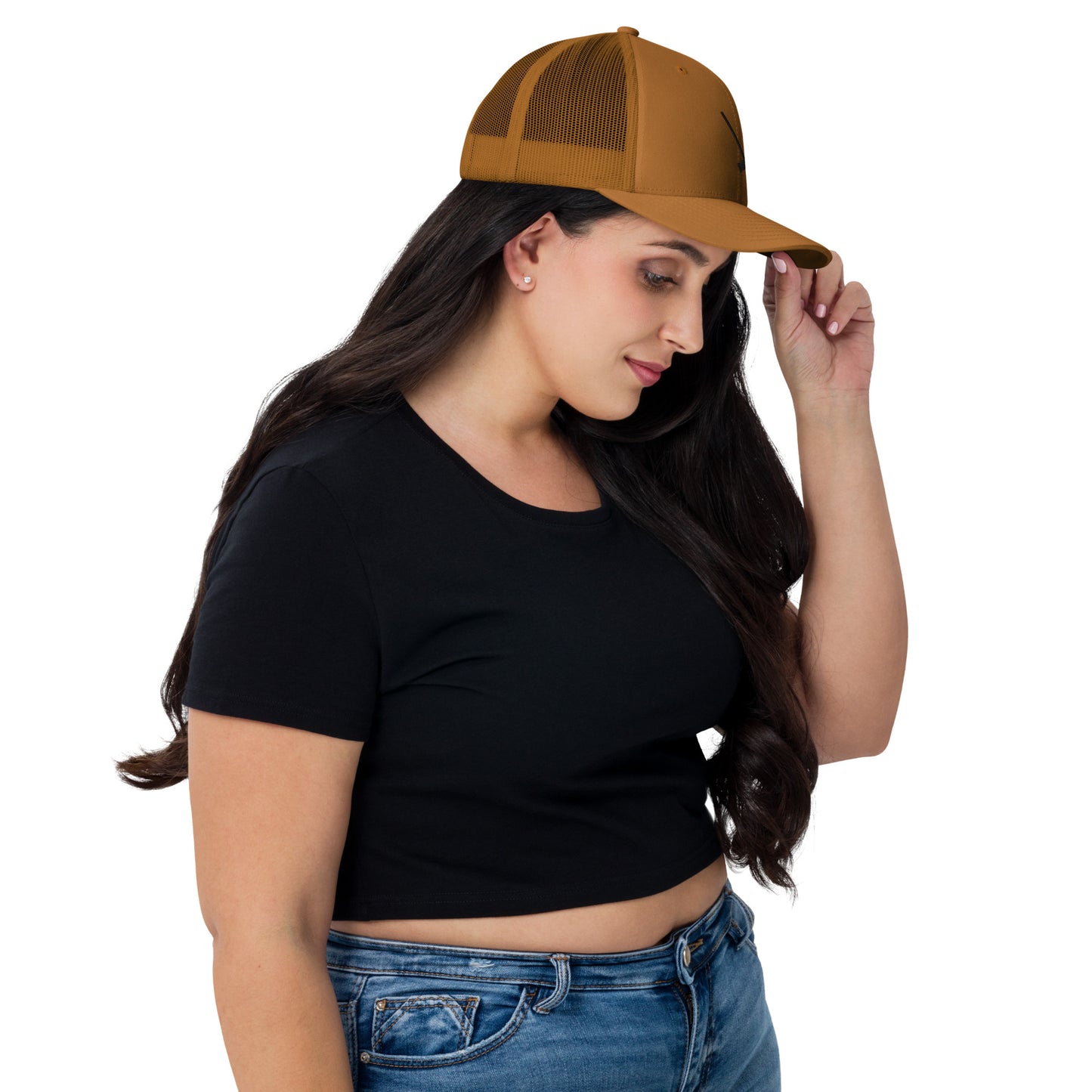 Heather Chandler Embroidered Trucker Cap