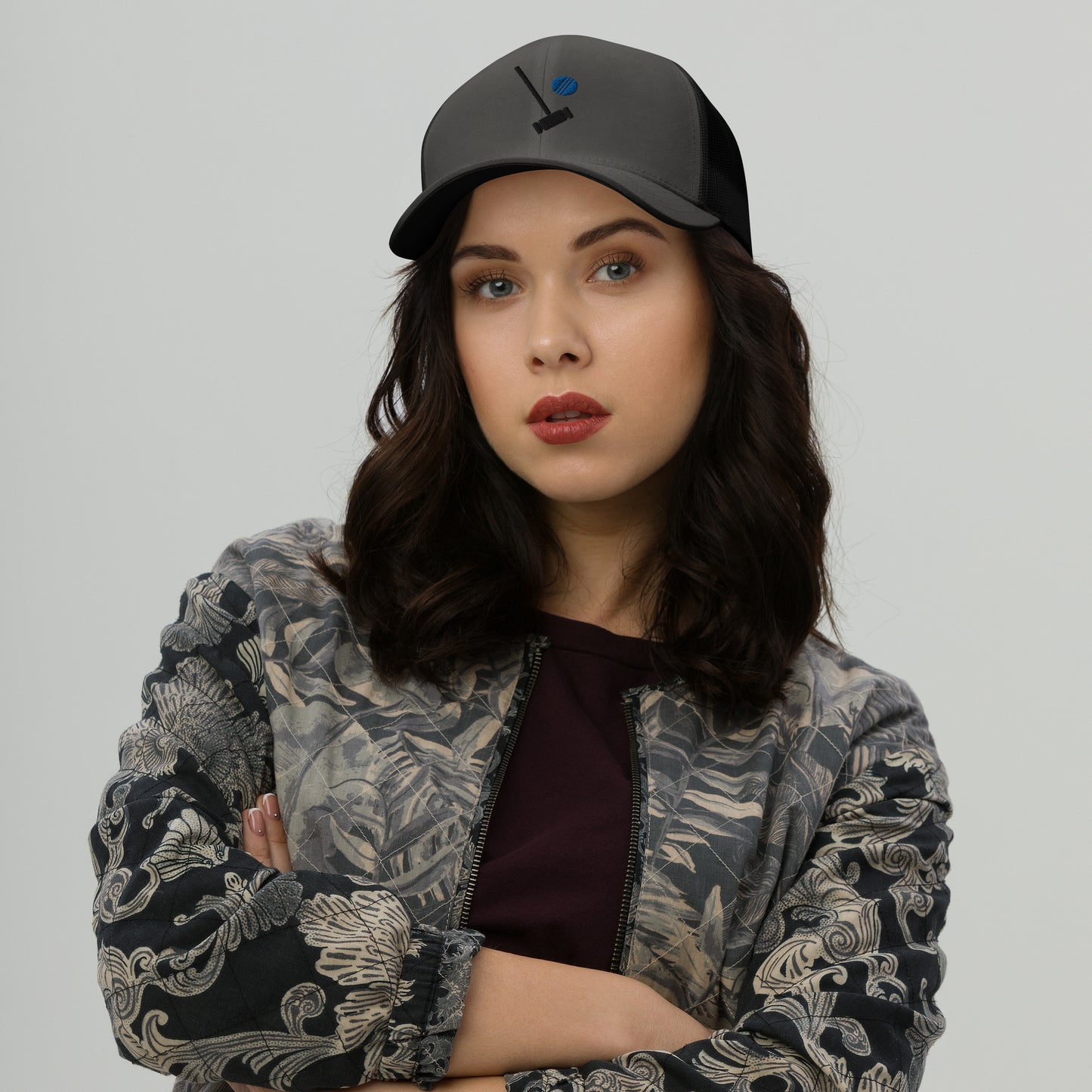 Veronica Sawyer Embroidered Trucker Cap