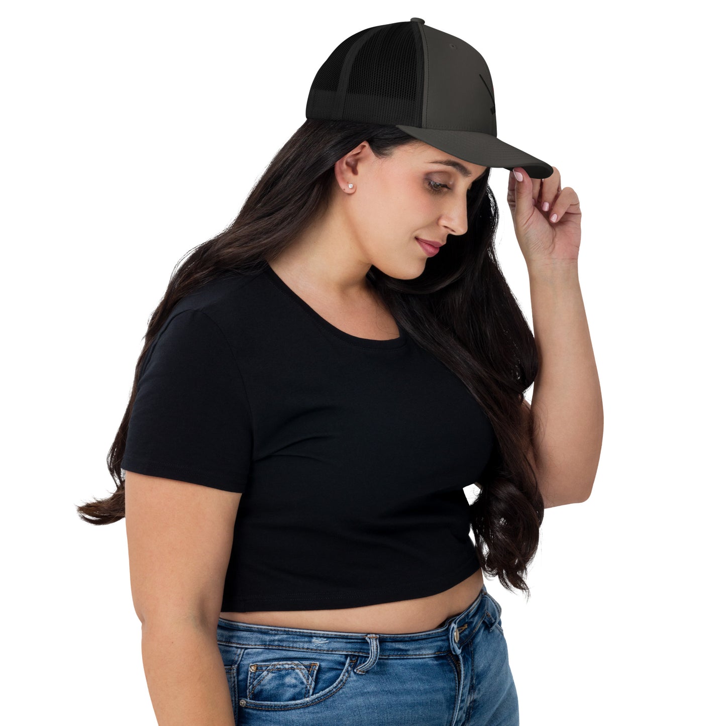 Heather Chandler Embroidered Trucker Cap