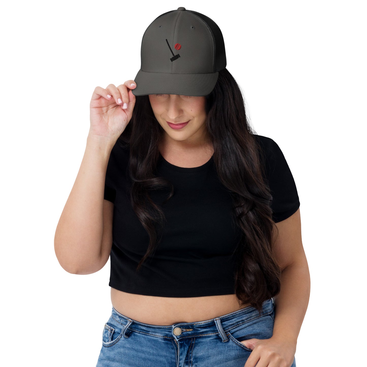 Heather Chandler Embroidered Trucker Cap