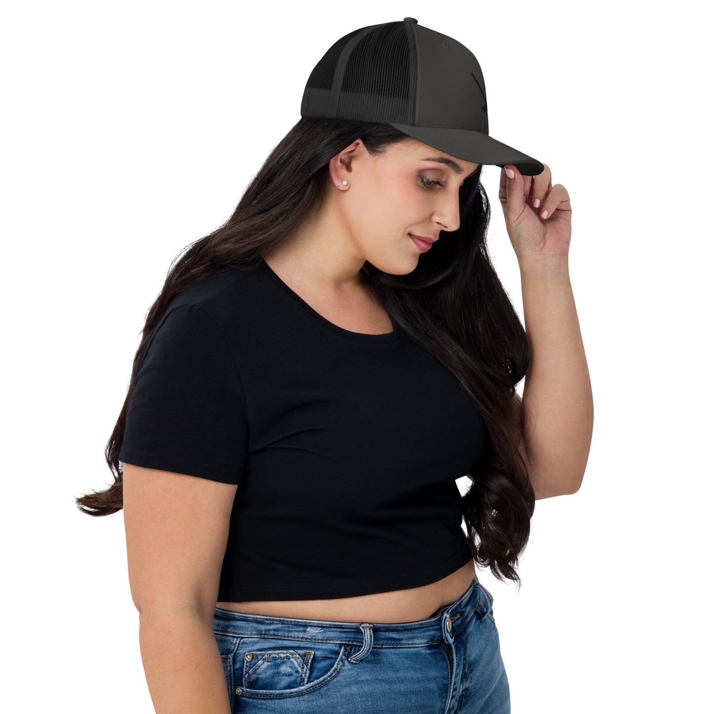 Heather Chandler Embroidered Trucker Cap