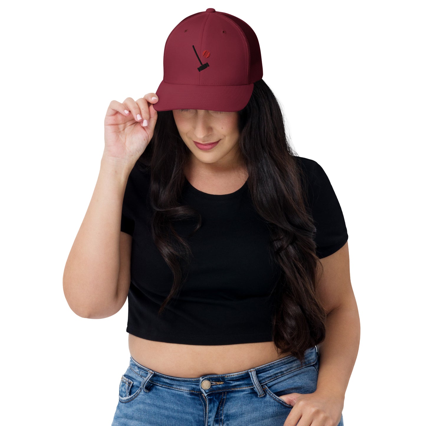 Heather Chandler Embroidered Trucker Cap