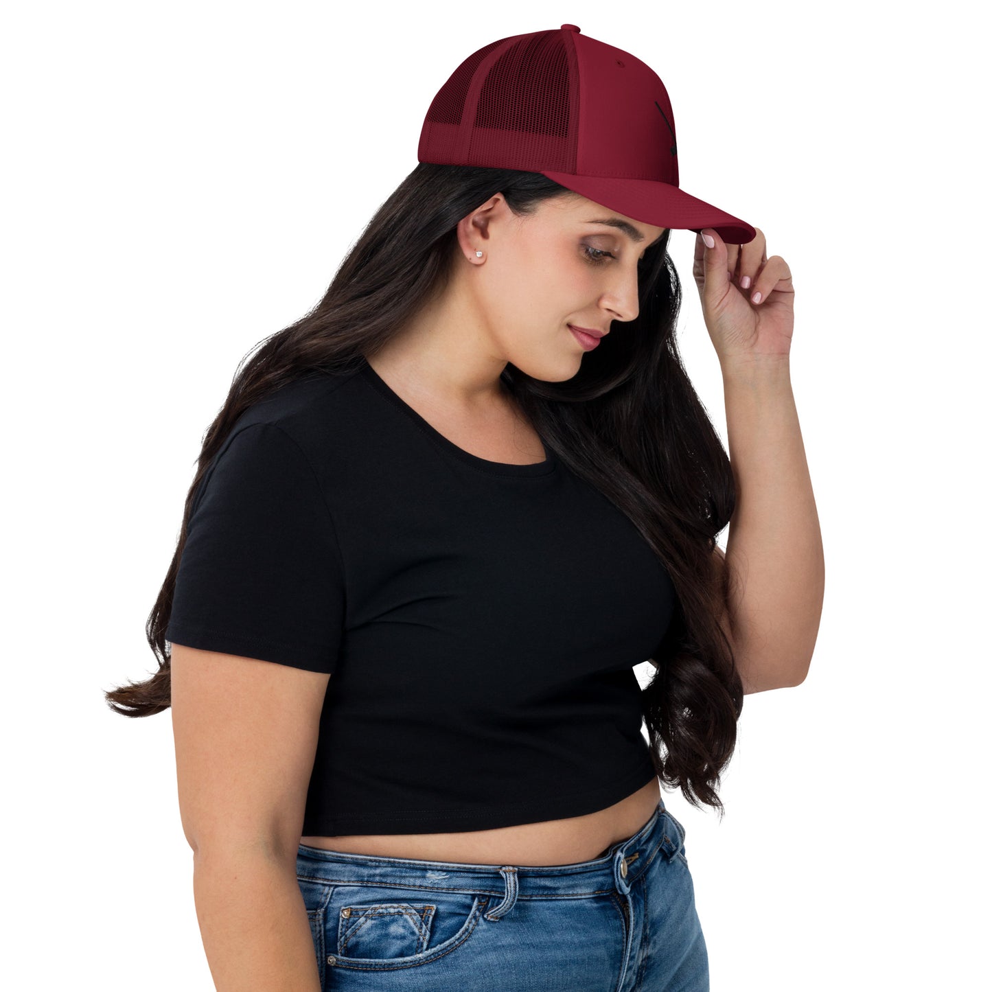 Heather Chandler Embroidered Trucker Cap