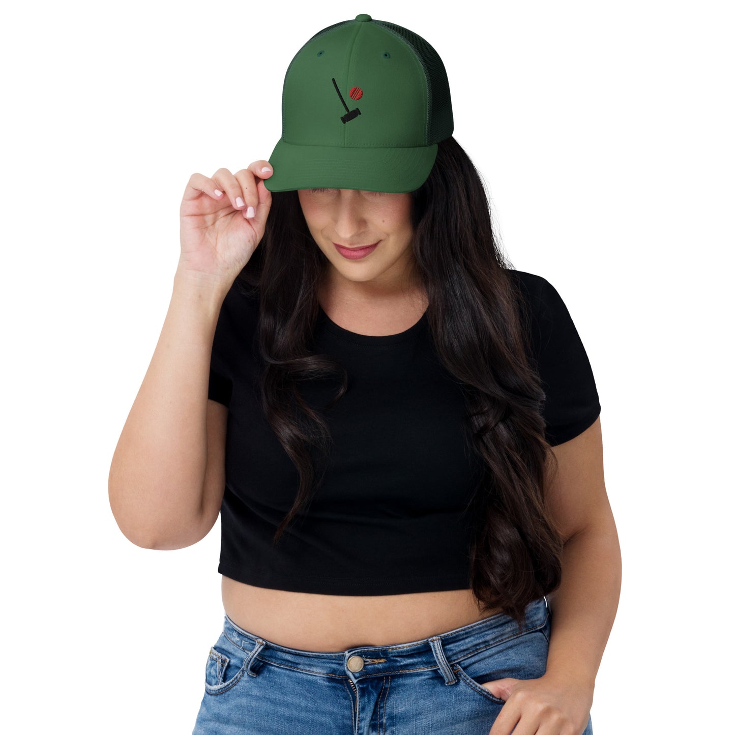 Heather Chandler Embroidered Trucker Cap