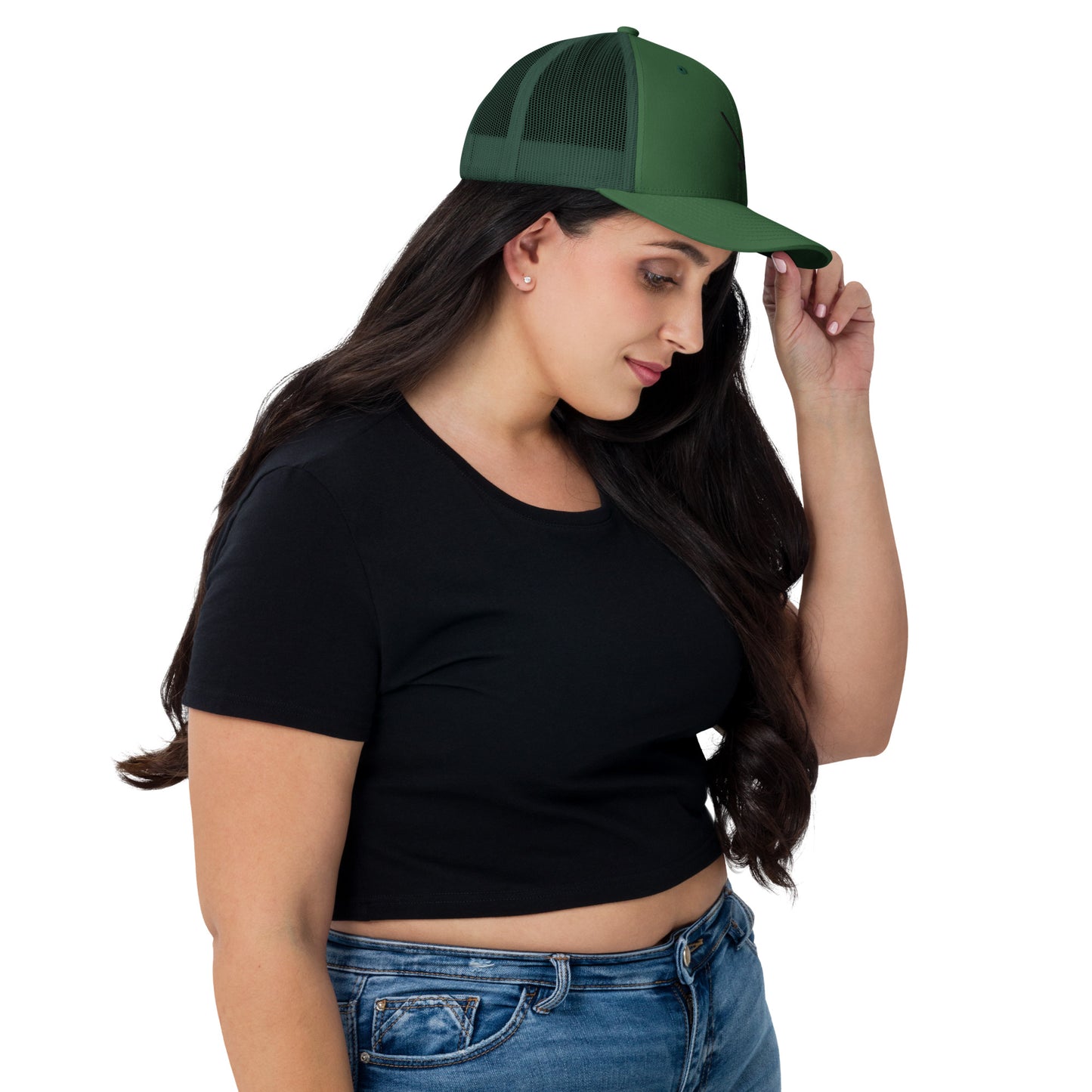 Heather Chandler Embroidered Trucker Cap