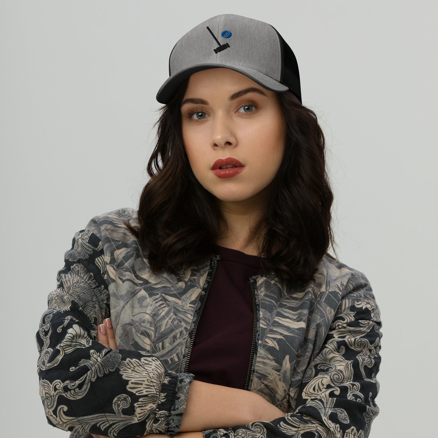 Veronica Sawyer Embroidered Trucker Cap