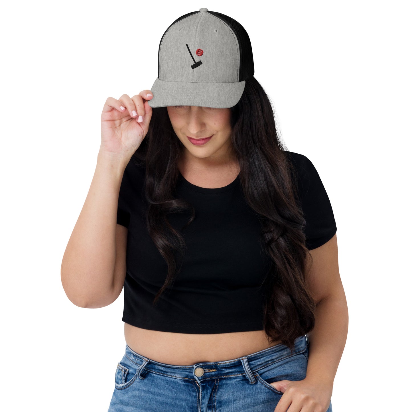Heather Chandler Embroidered Trucker Cap
