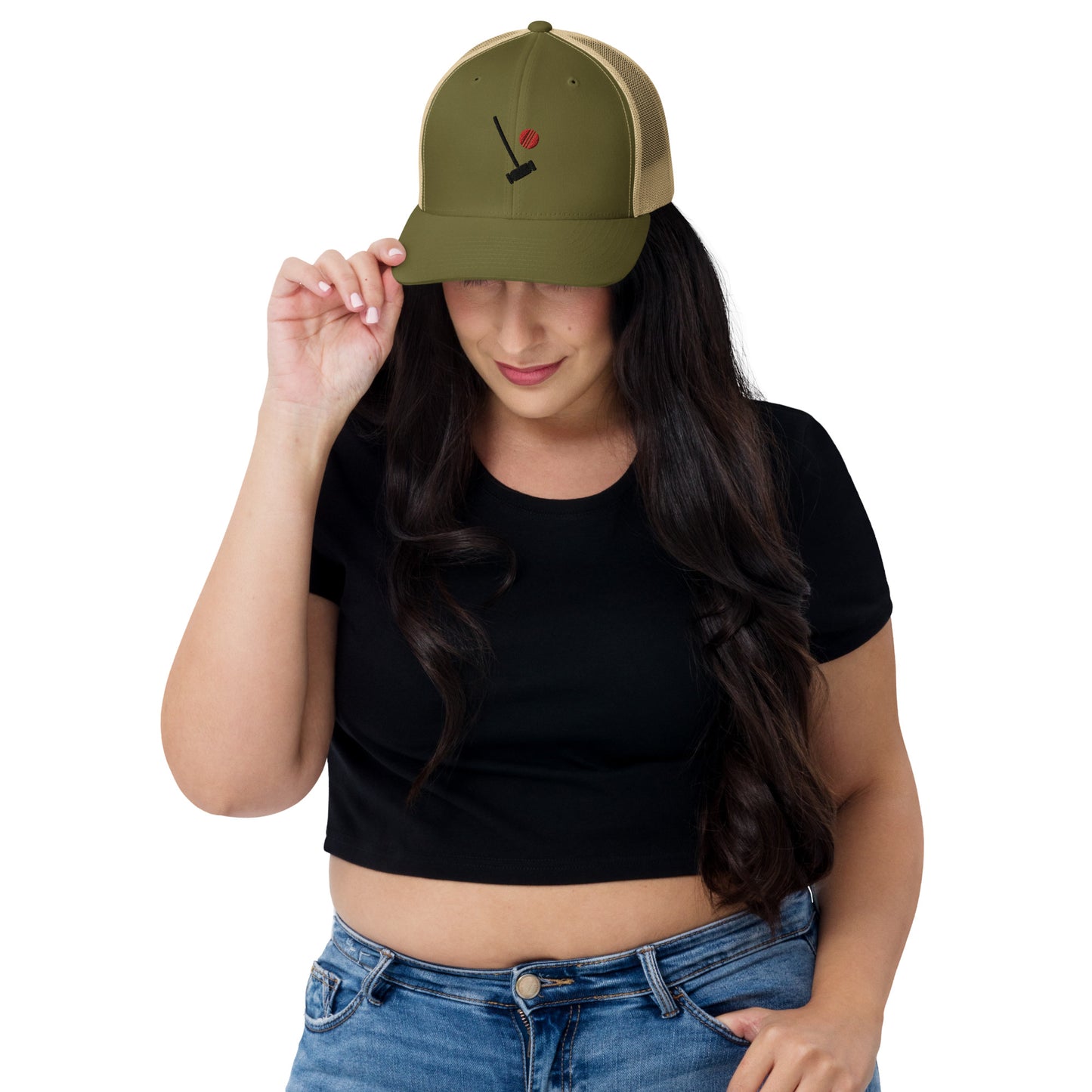 Heather Chandler Embroidered Trucker Cap