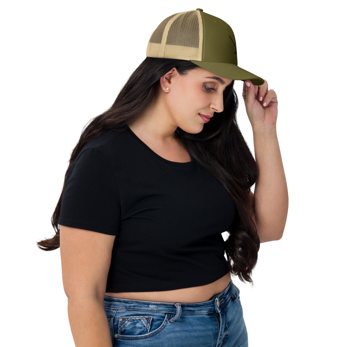 Heather Chandler Embroidered Trucker Cap