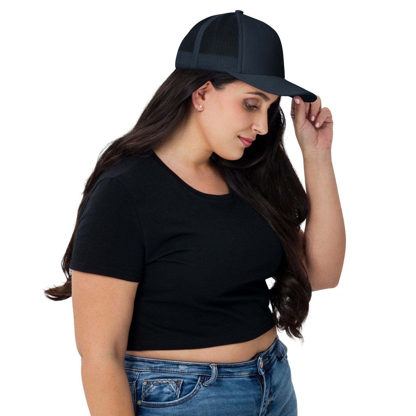 Heather Chandler Embroidered Trucker Cap