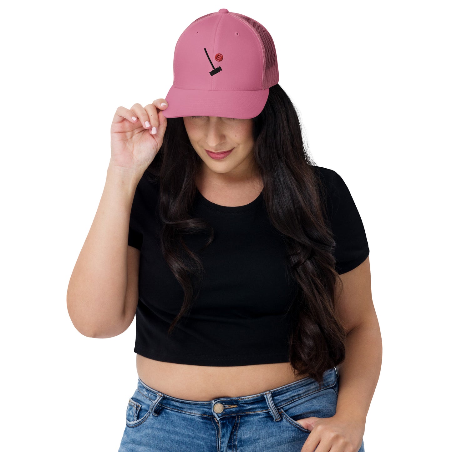 Heather Chandler Embroidered Trucker Cap