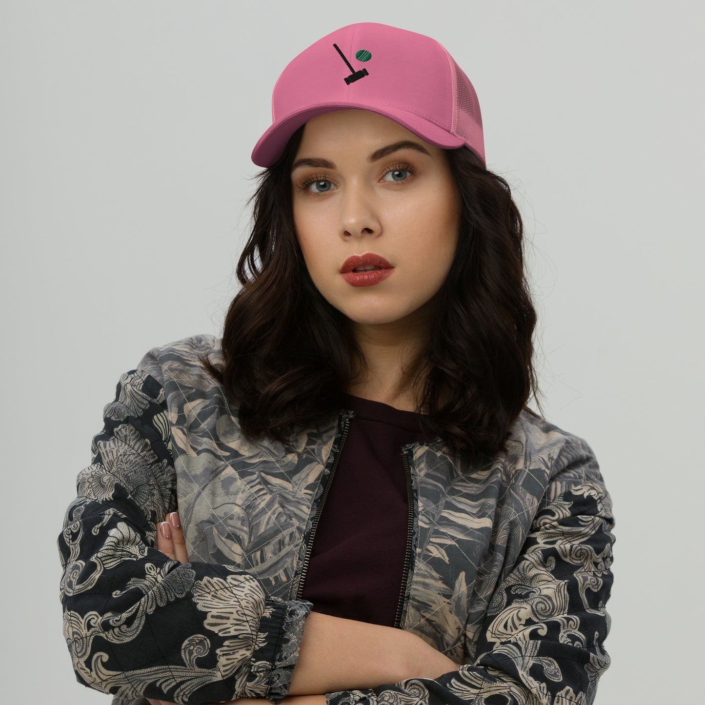 Heather Duke Embroidered Trucker Cap