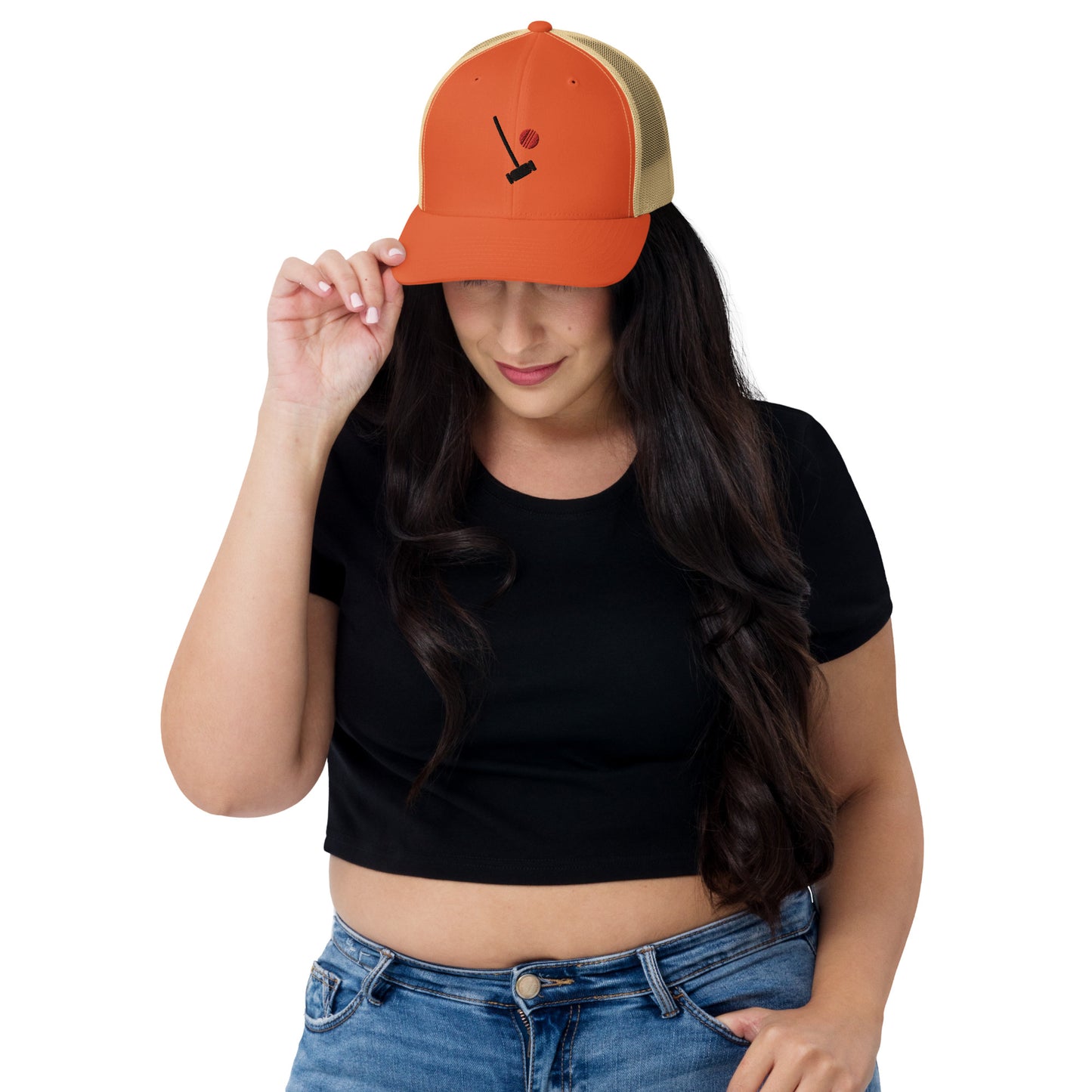 Heather Chandler Embroidered Trucker Cap