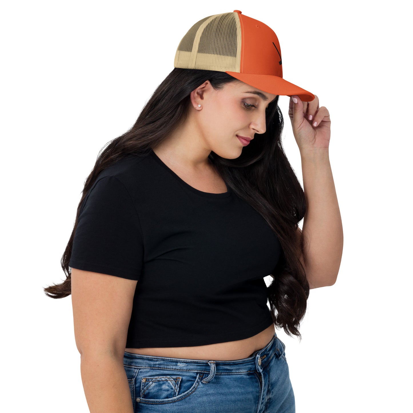 Heather Chandler Embroidered Trucker Cap