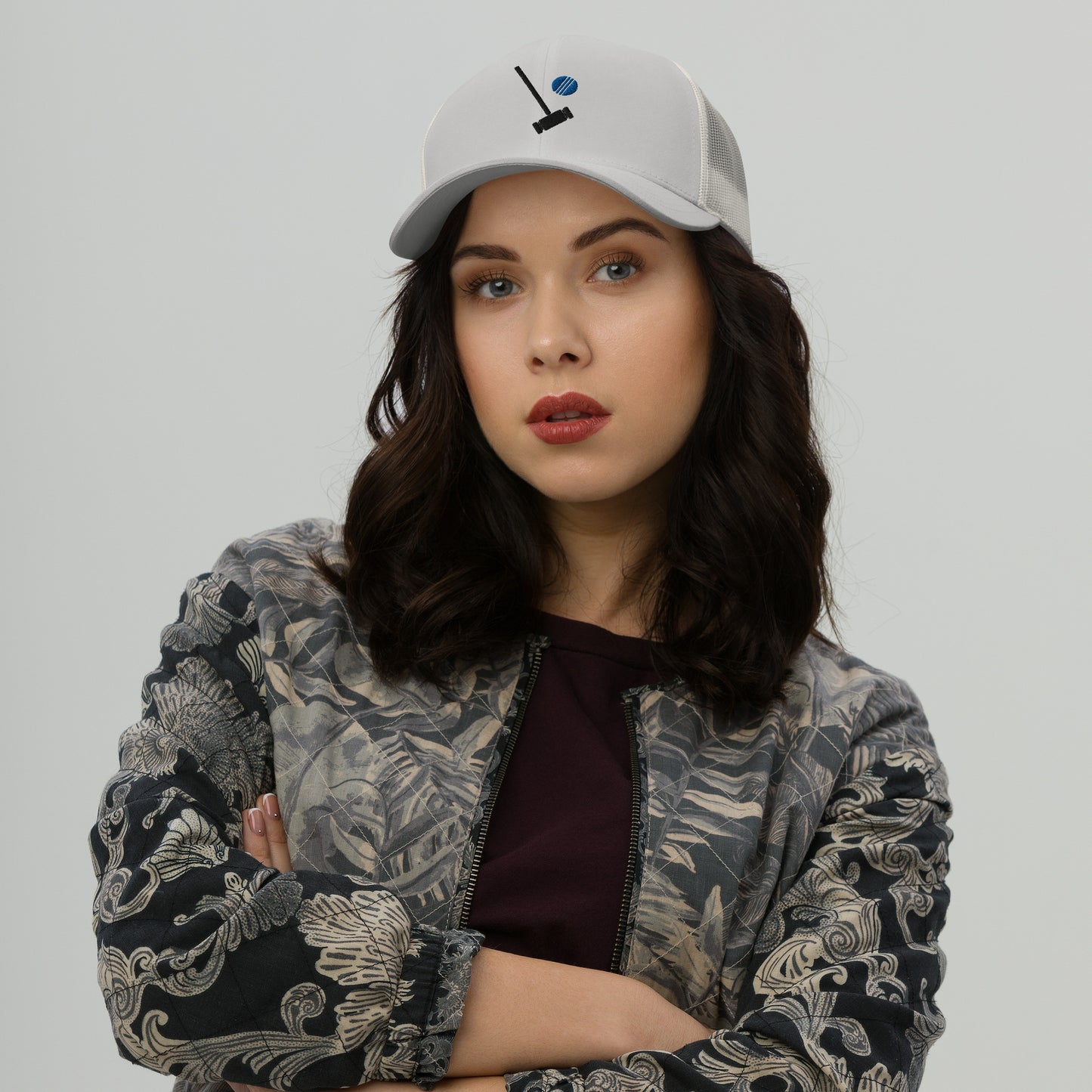 Veronica Sawyer Embroidered Trucker Cap