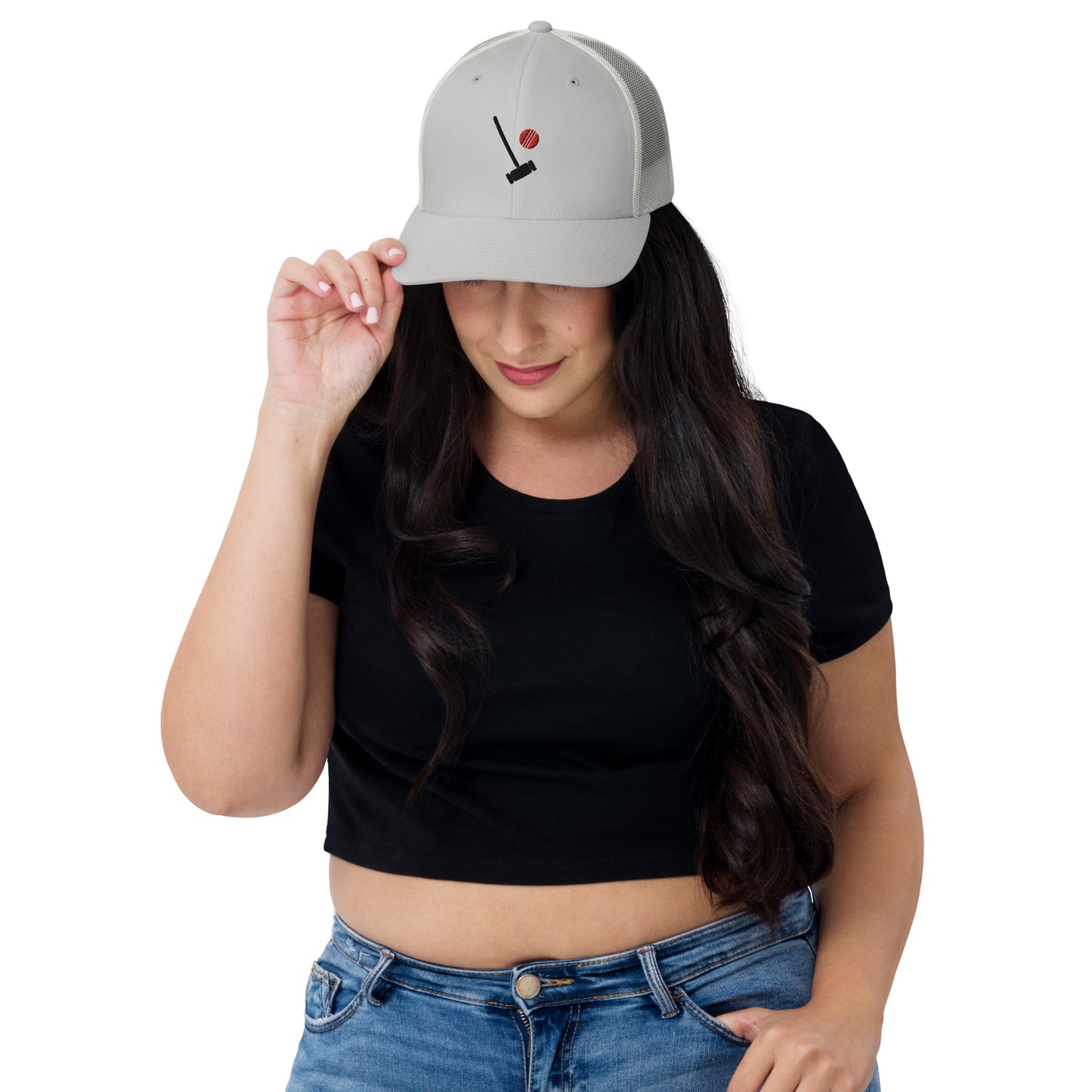 Heather Chandler Embroidered Trucker Cap