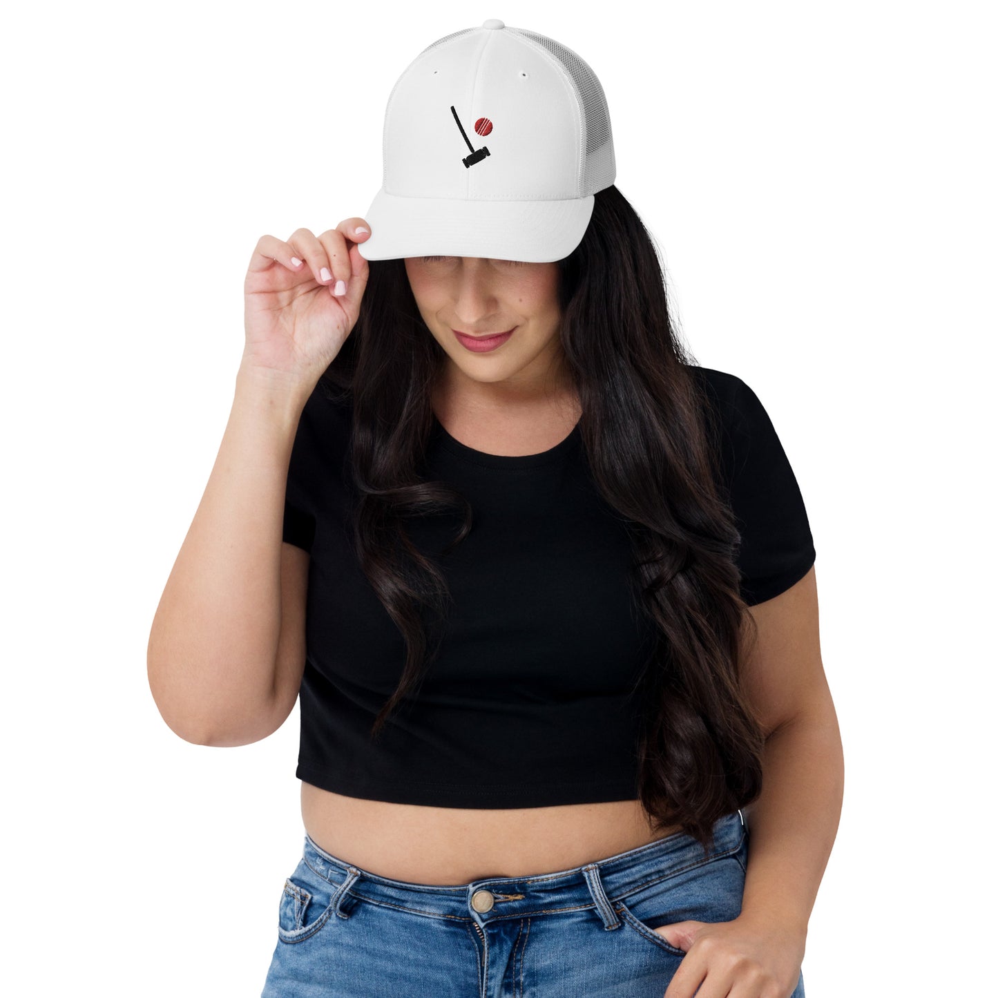 Heather Chandler Embroidered Trucker Cap