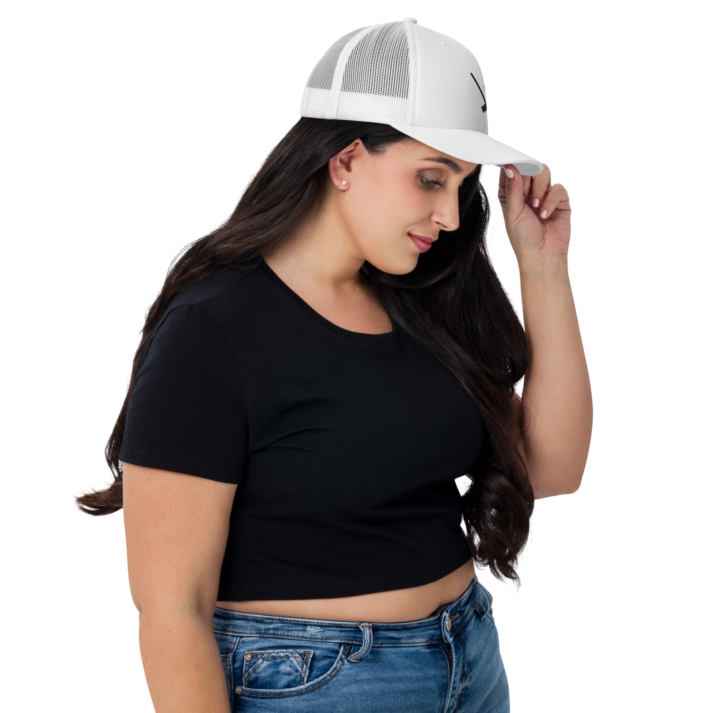 Heather Chandler Embroidered Trucker Cap